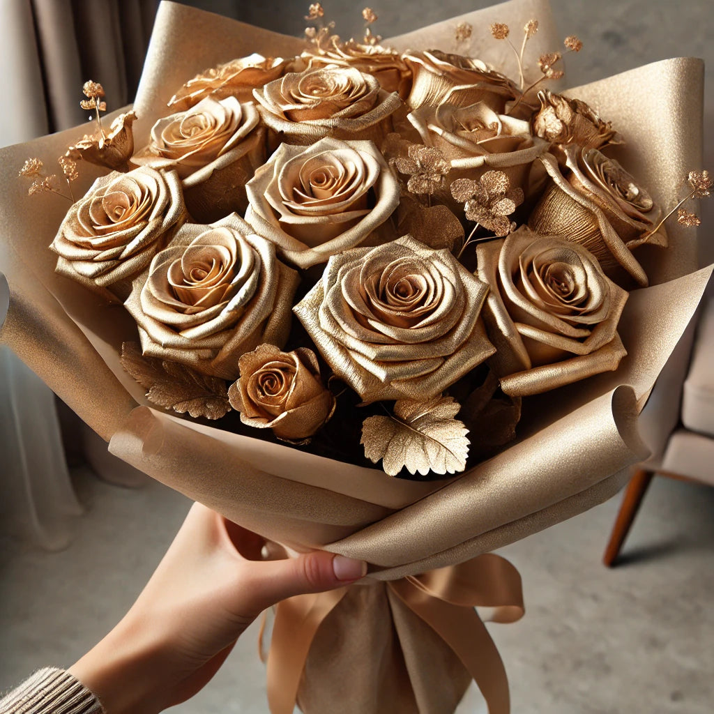 LovelyPresents - Luxe Glitter Rozenboeket