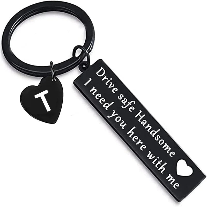 "Drive Safe" Sleutelhanger – Betekenisvol Cadeau voor Valentijnsdag, Verjaardag of Jubileum voor Hem