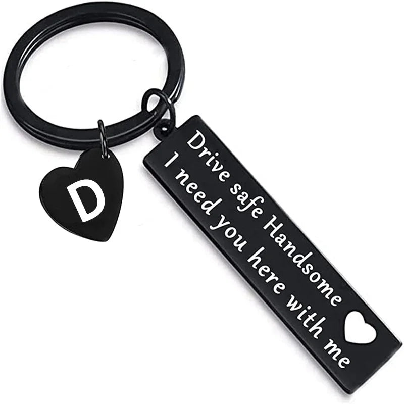 "Drive Safe" Sleutelhanger – Betekenisvol Cadeau voor Valentijnsdag, Verjaardag of Jubileum voor Hem